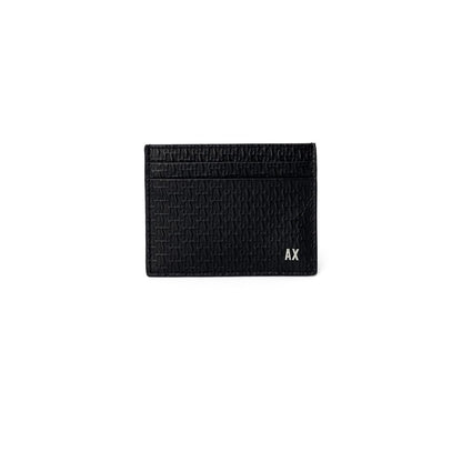 Cartera de piel negra