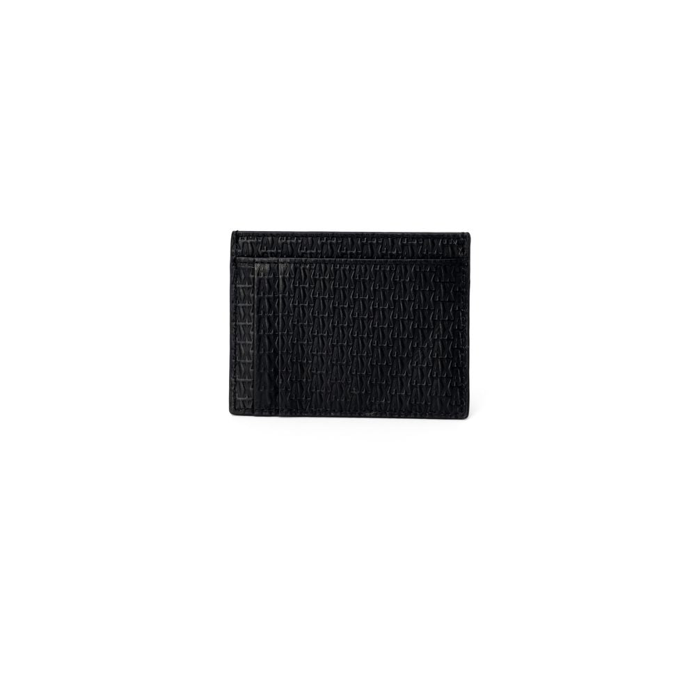 Cartera de piel negra
