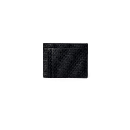 Cartera de piel negra