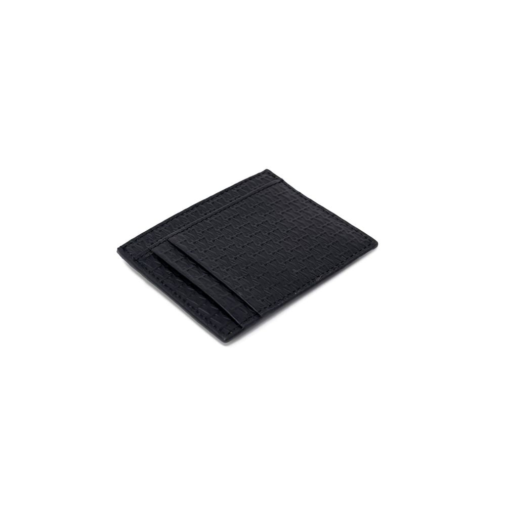 Cartera de piel negra