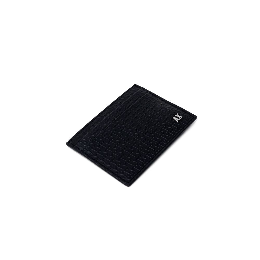 Cartera de piel negra