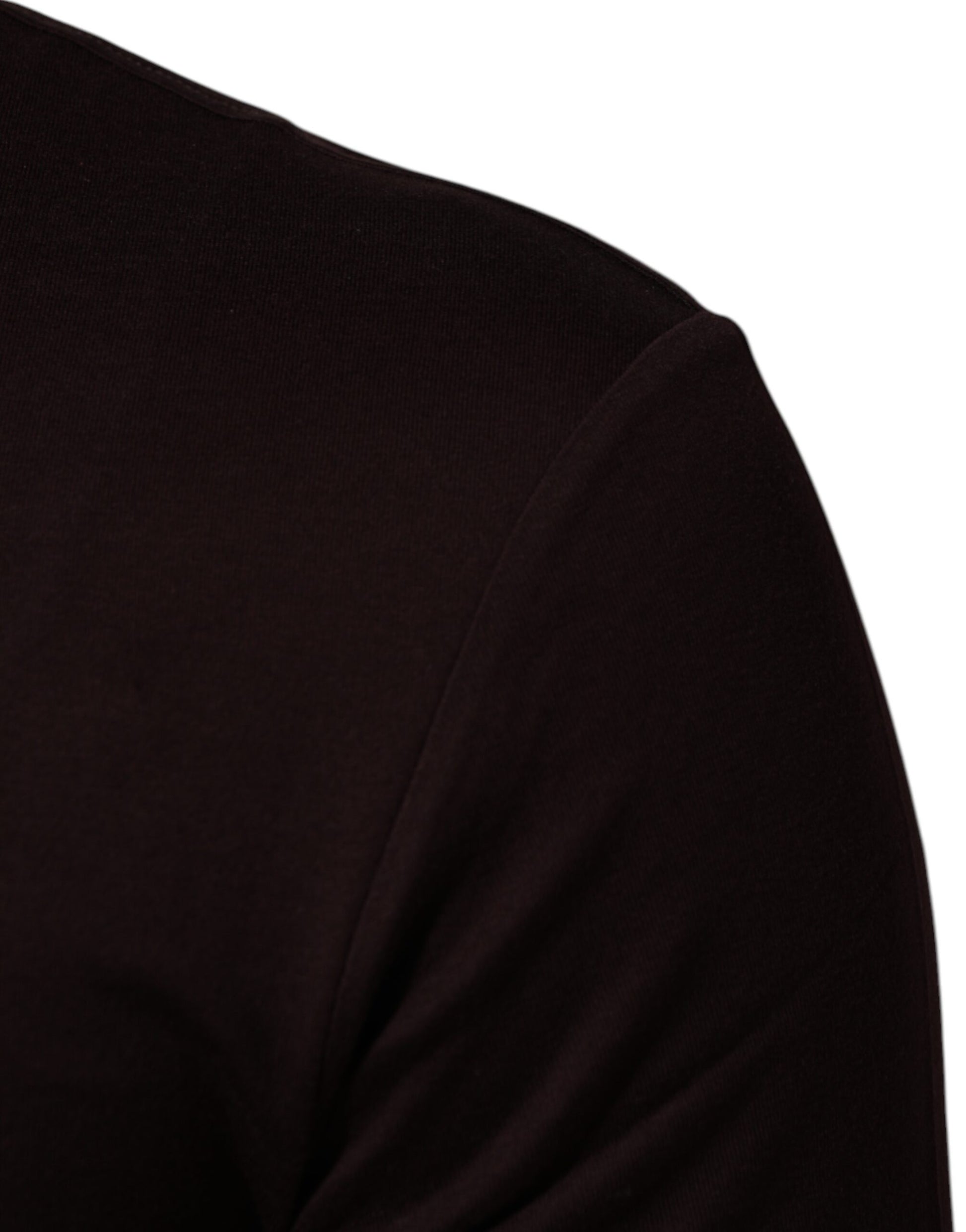 Brown Logo Plaque Cotton Crew Neck T-shirt