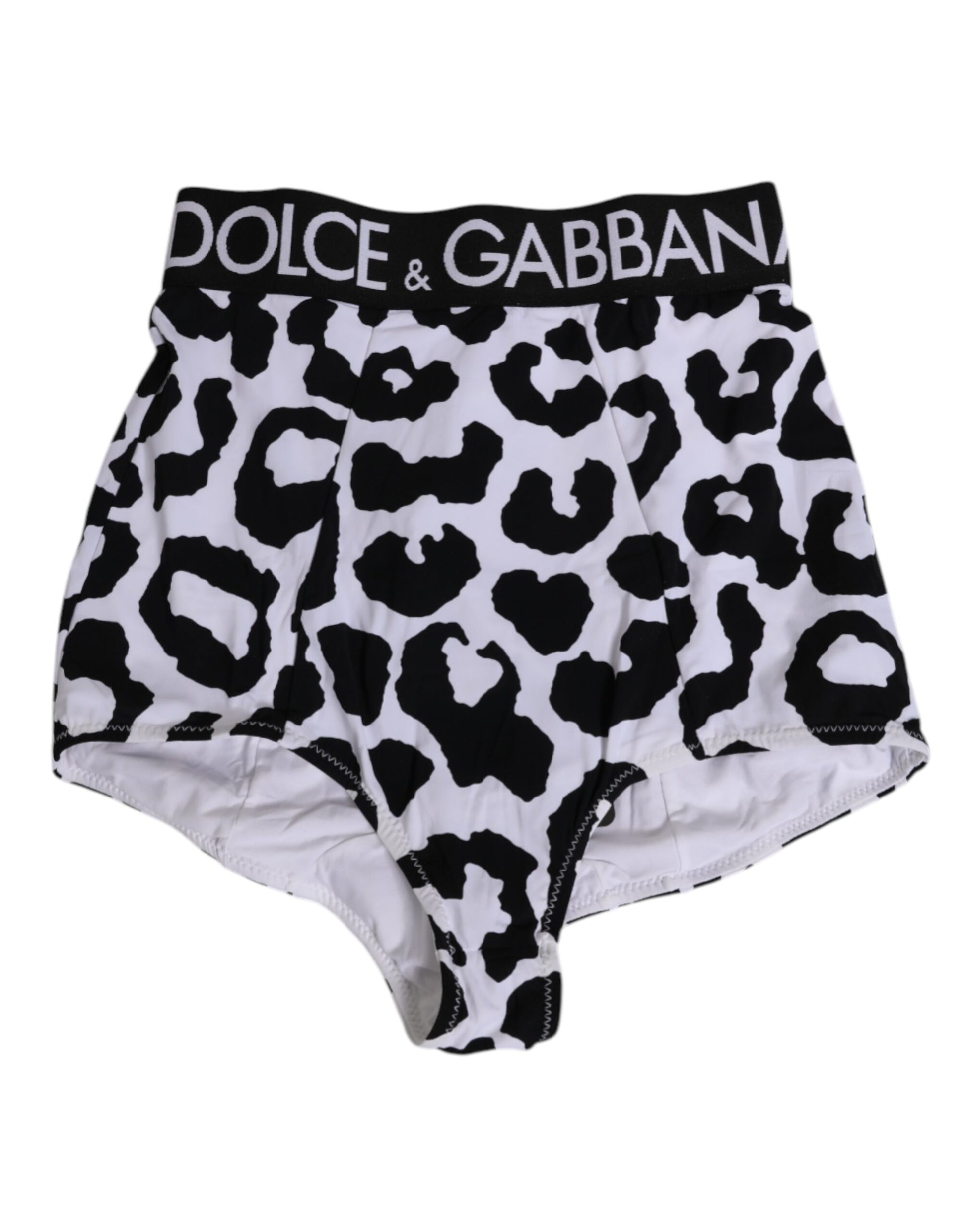 White Leopard Nylon High Waist Girdle Underwear