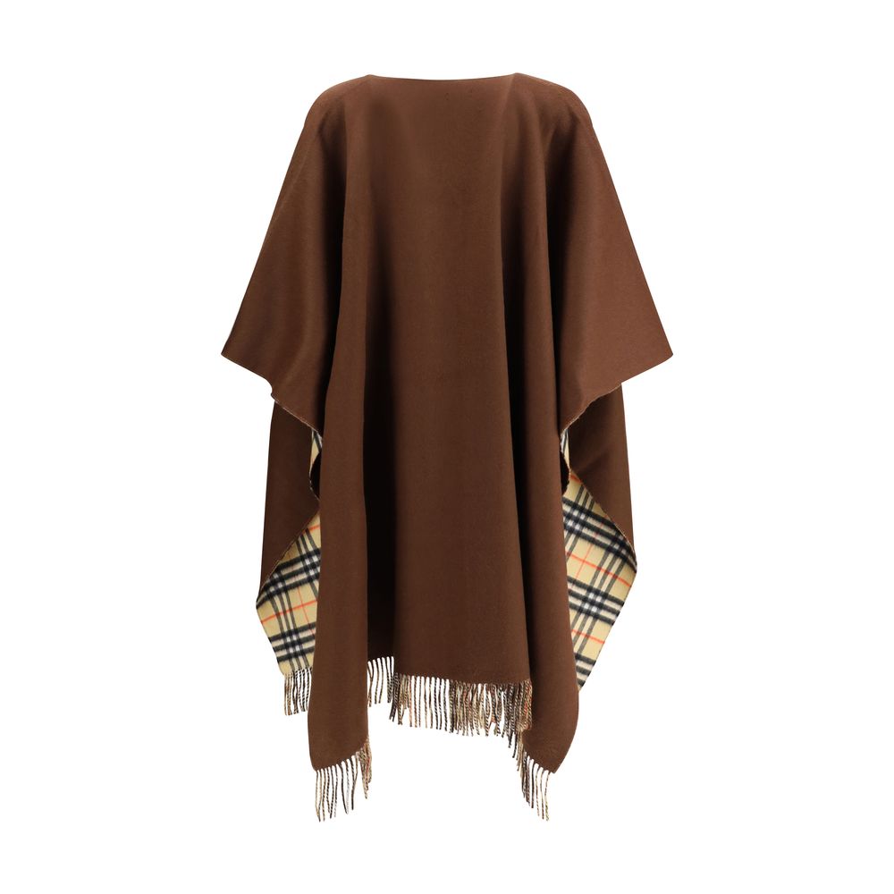 Reversible check wool cashmere Cape