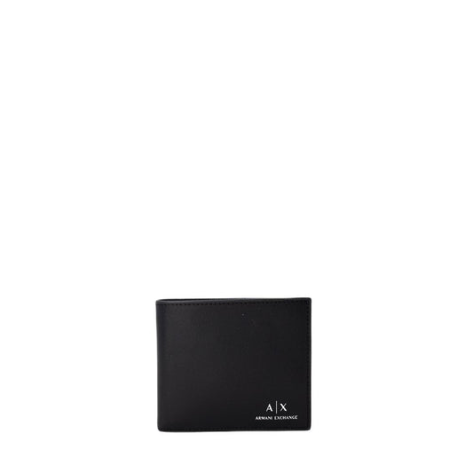 Cartera de piel negra