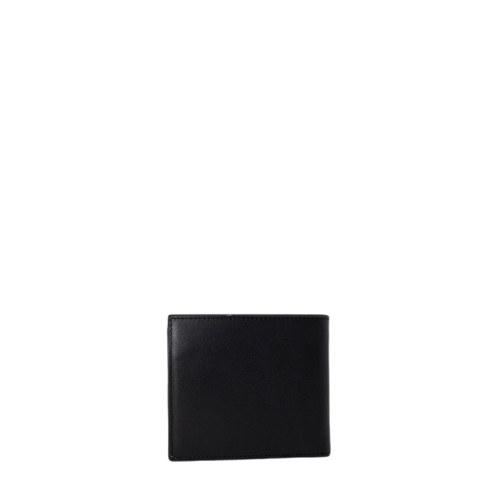 Cartera de piel negra