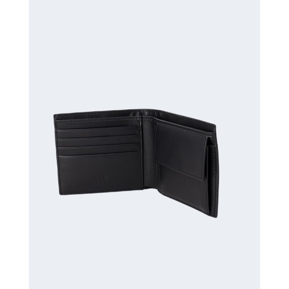 Cartera de piel negra