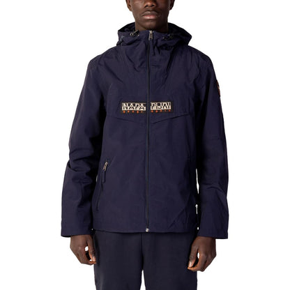 Chaquetas y abrigos de poliéster azul