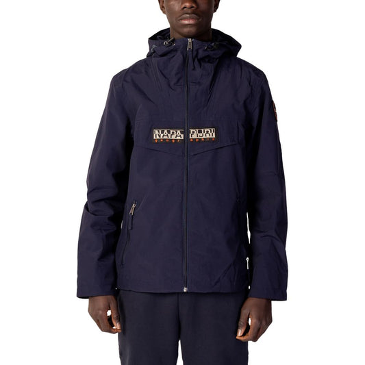 Chaquetas y abrigos de poliéster azul