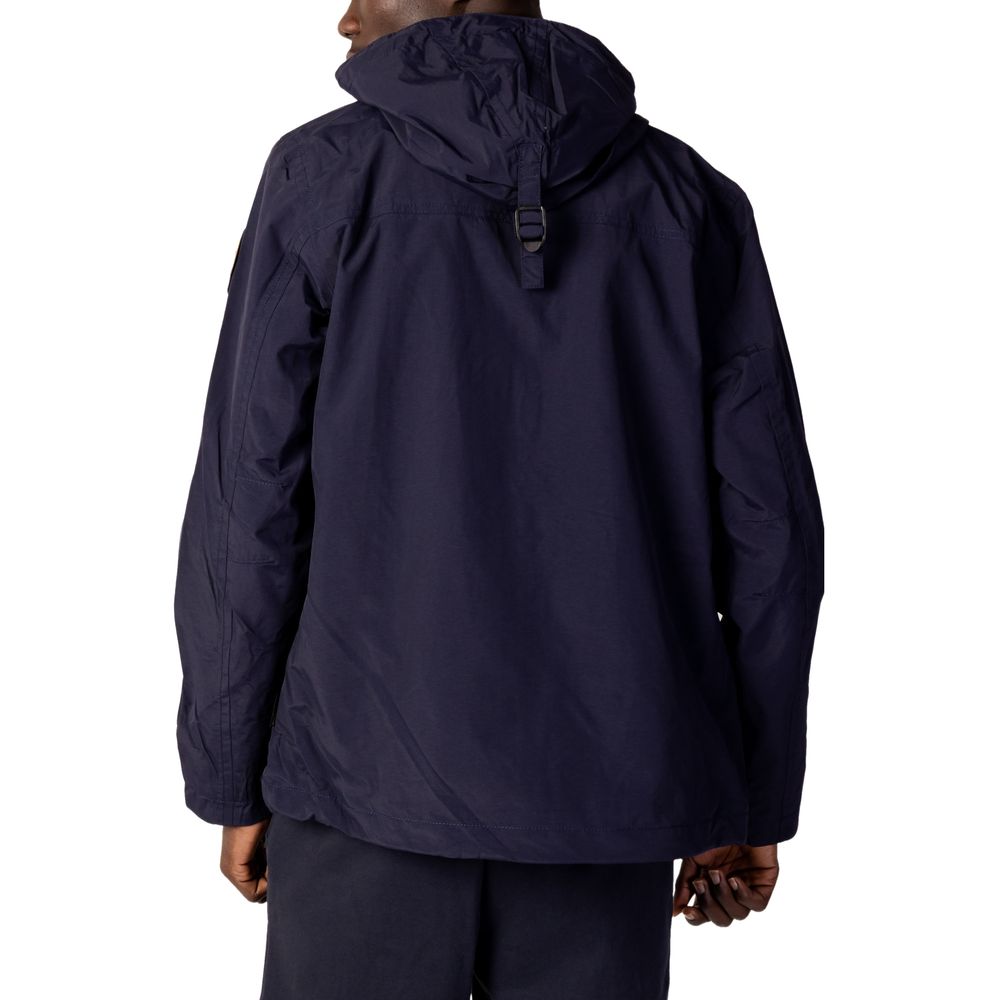 Chaquetas y abrigos de poliéster azul