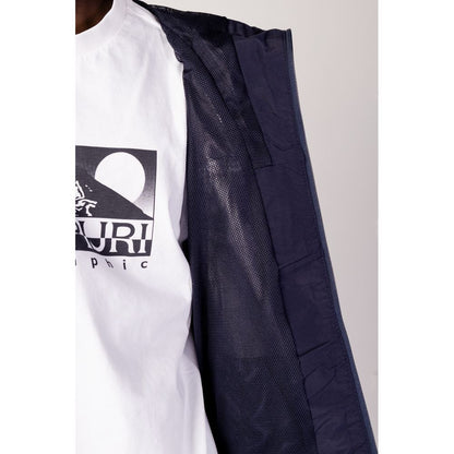 Chaquetas y abrigos de poliéster azul