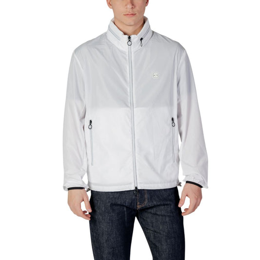 Chaquetas y abrigos de poliéster blanco