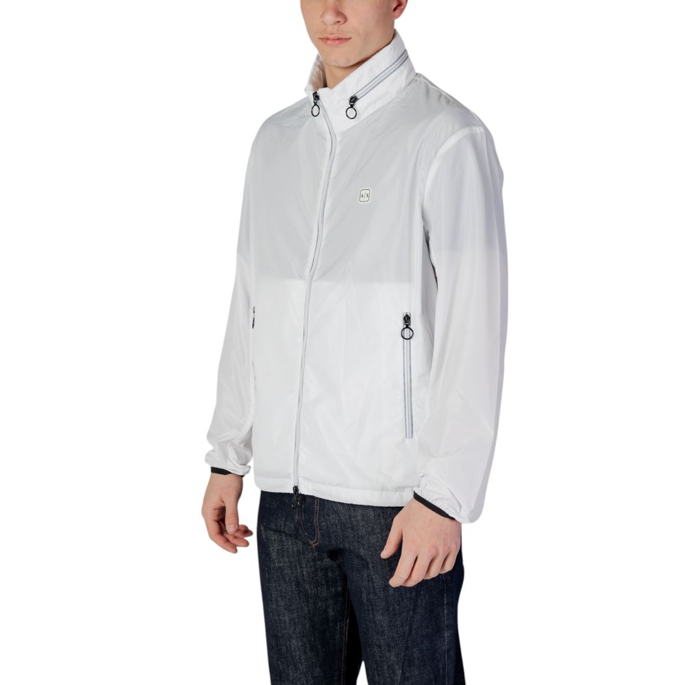 Chaquetas y abrigos de poliéster blanco