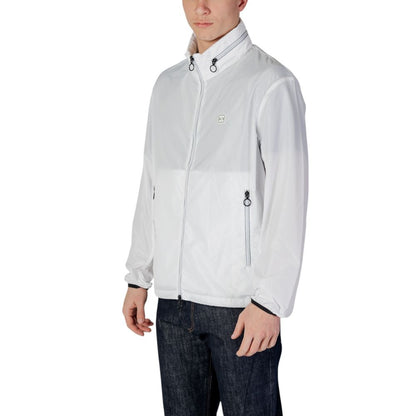 Chaquetas y abrigos de poliéster blanco