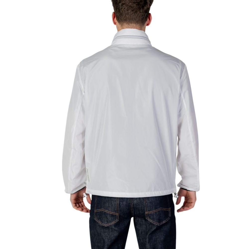 Chaquetas y abrigos de poliéster blanco