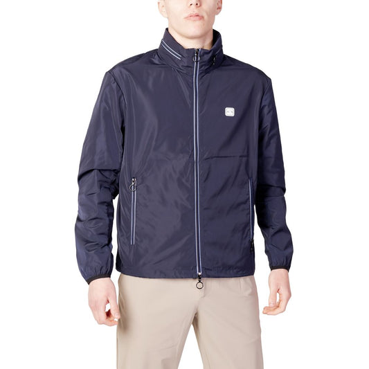 Chaquetas y abrigos de poliéster azul