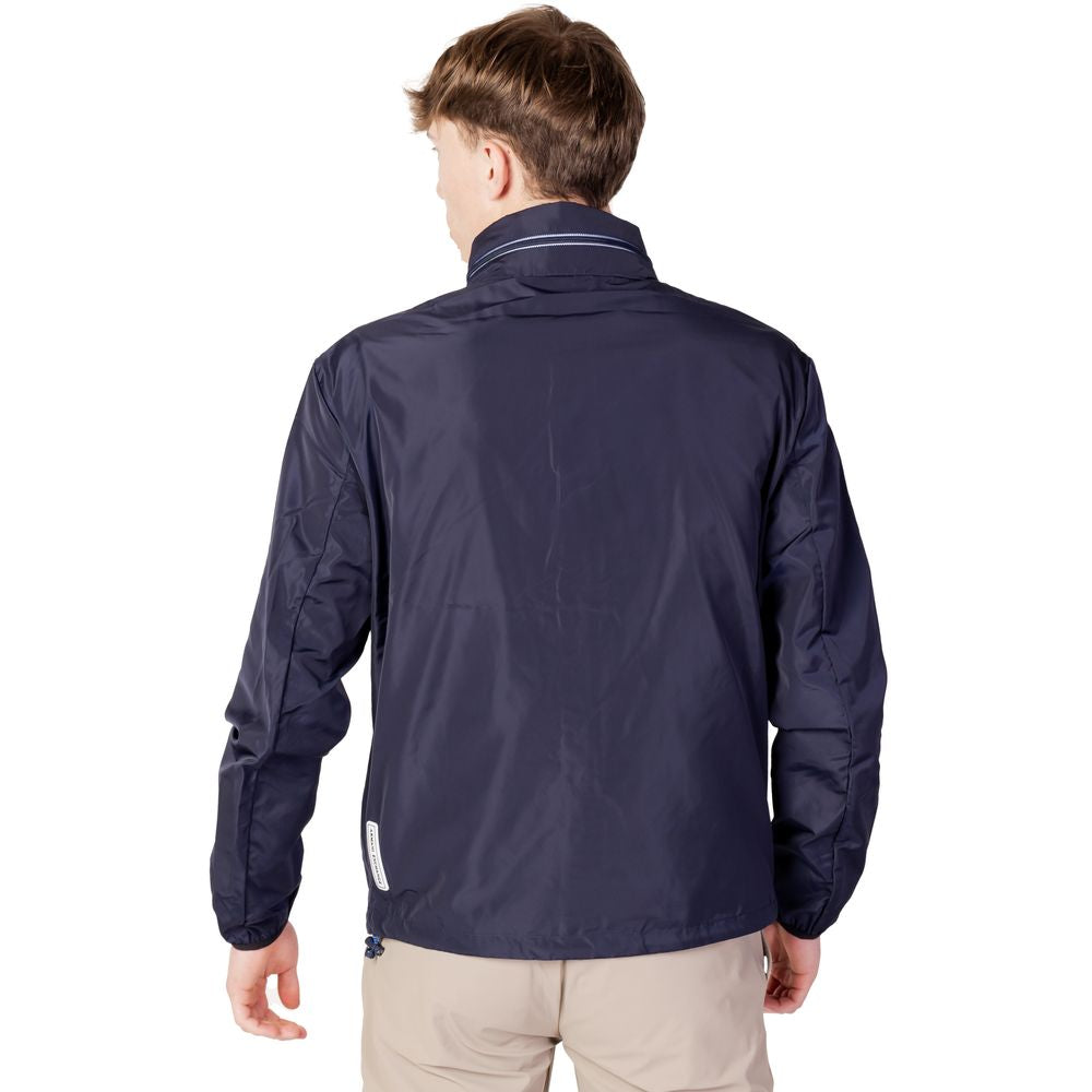 Chaquetas y abrigos de poliéster azul