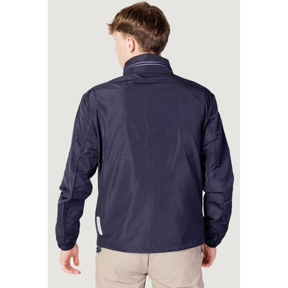 Chaquetas y abrigos de poliéster azul