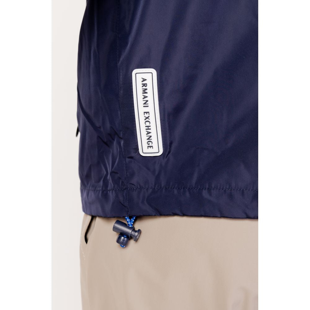 Chaquetas y abrigos de poliéster azul