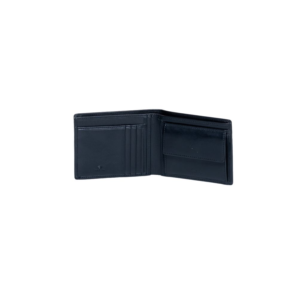 Cartera de piel negra
