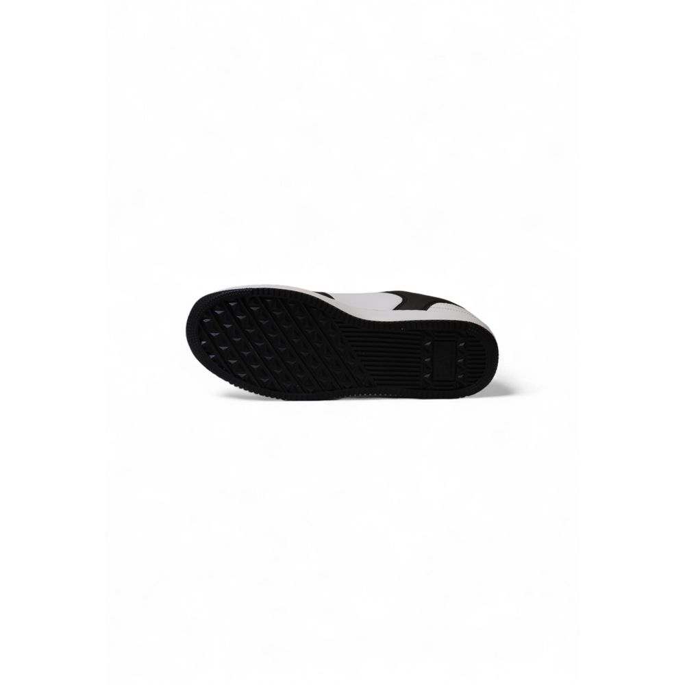 Sneaker de poliéster blanco y negro