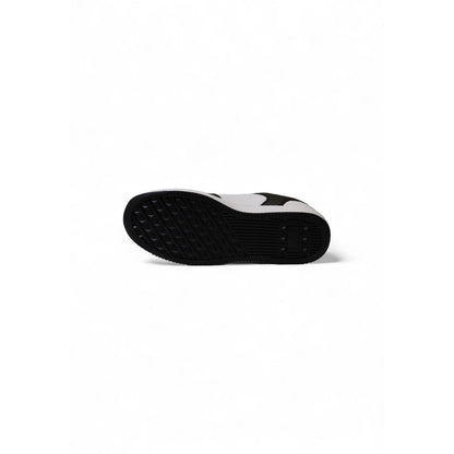 Sneaker de poliéster blanco y negro