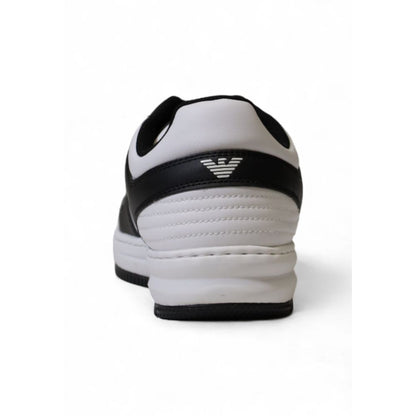 Sneaker de poliéster blanco y negro