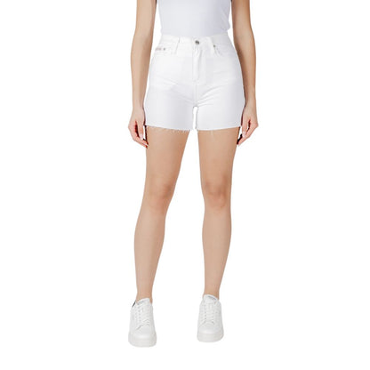 Short de algodón blanco