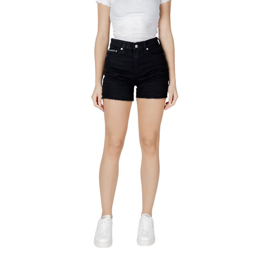 Short de algodón negro