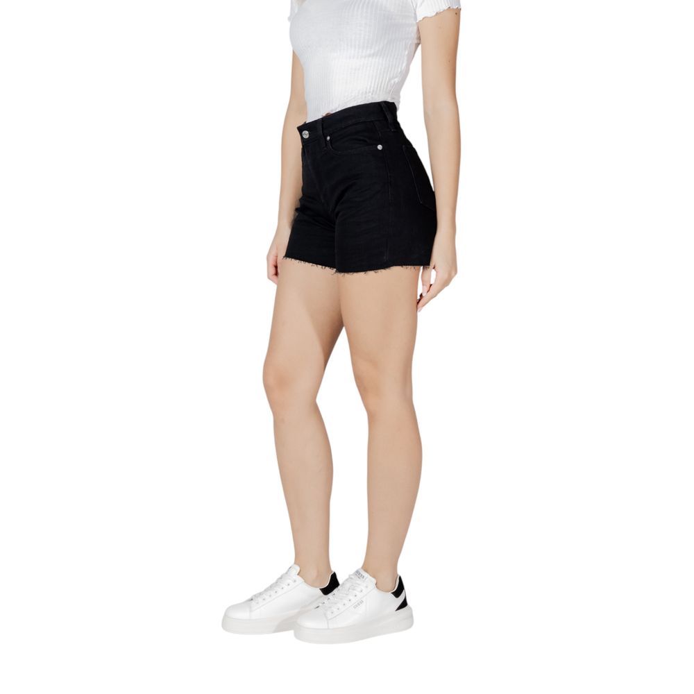 Short de algodón negro