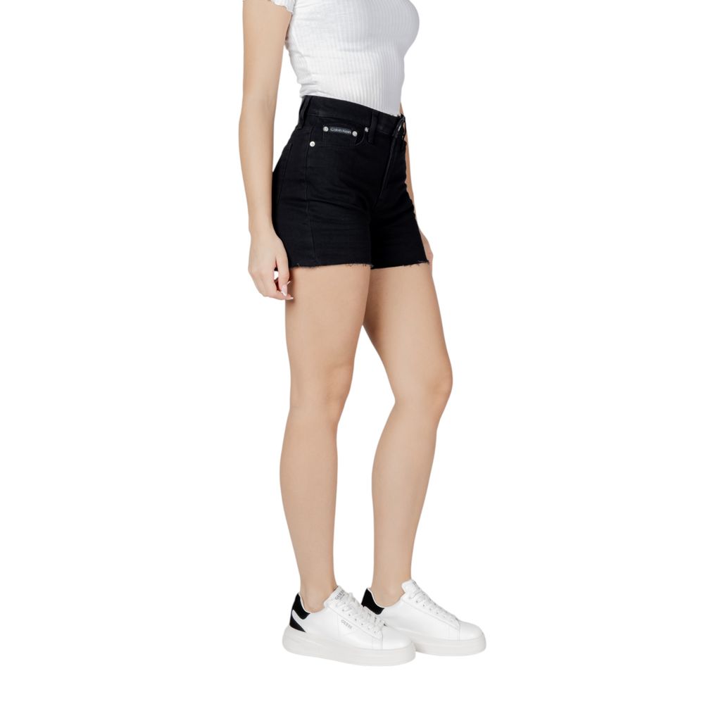 Short de algodón negro