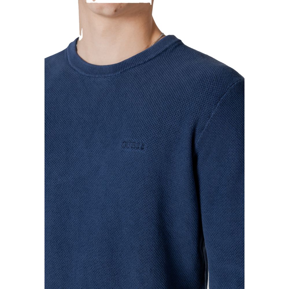 Jersey azul de algodón