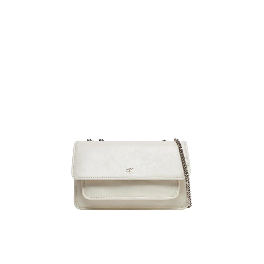 Bolso de poliéster reciclado color crema