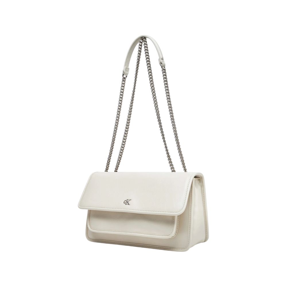 Bolso de poliéster reciclado color crema