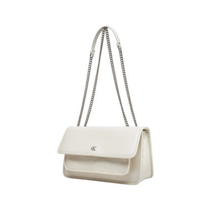 Bolso de poliéster reciclado color crema