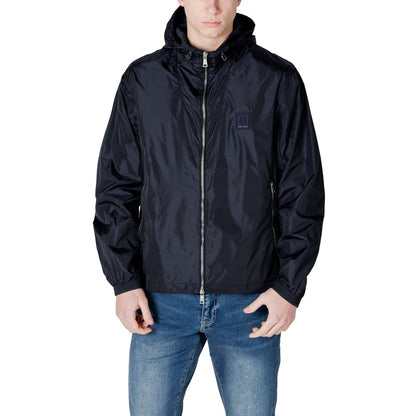 Blue Polyamide Jackets & Coat