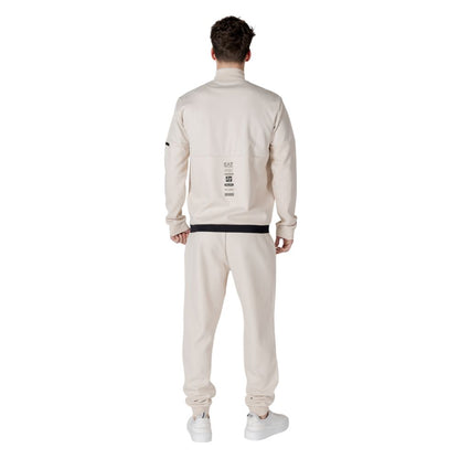 Sudadera de algodón beige