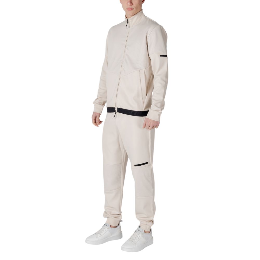 Sudadera de algodón beige