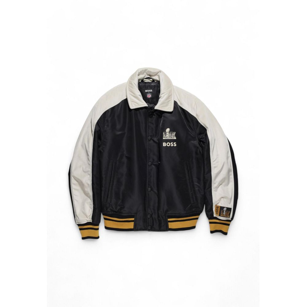 Chaquetas y abrigos de poliamida negra