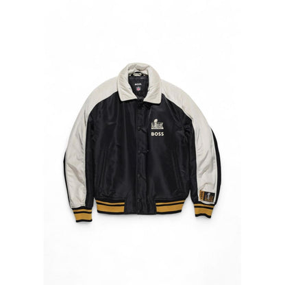 Chaquetas y abrigos de poliamida negra