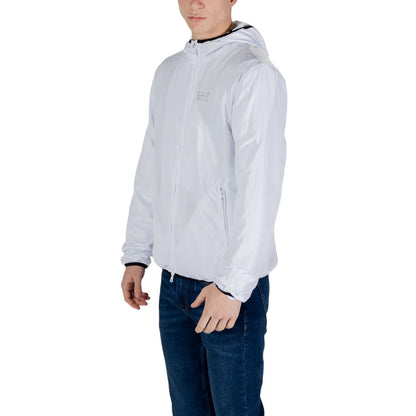Chaquetas y abrigos de poliéster blanco