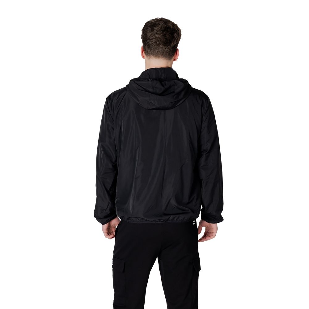 Chaquetas y abrigos de poliéster negro
