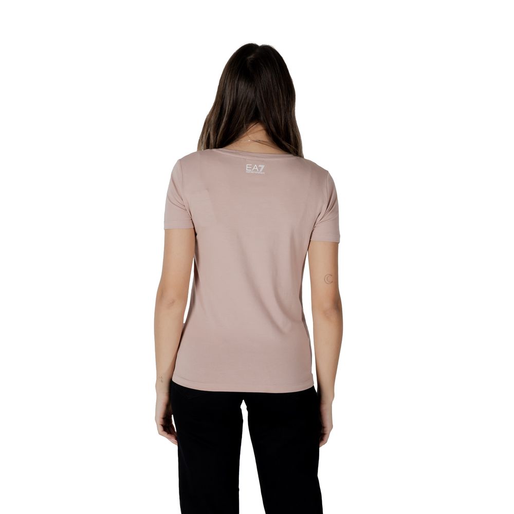 Camiseta de algodón rosa