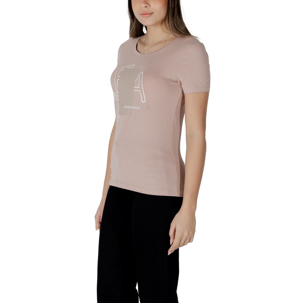 Camiseta de algodón rosa