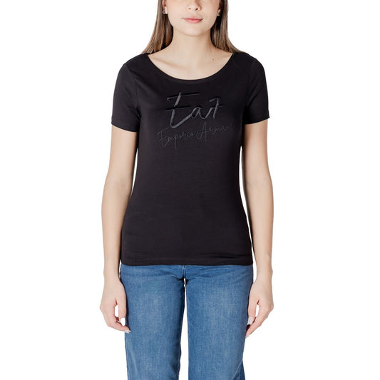 Camiseta negra de algodón