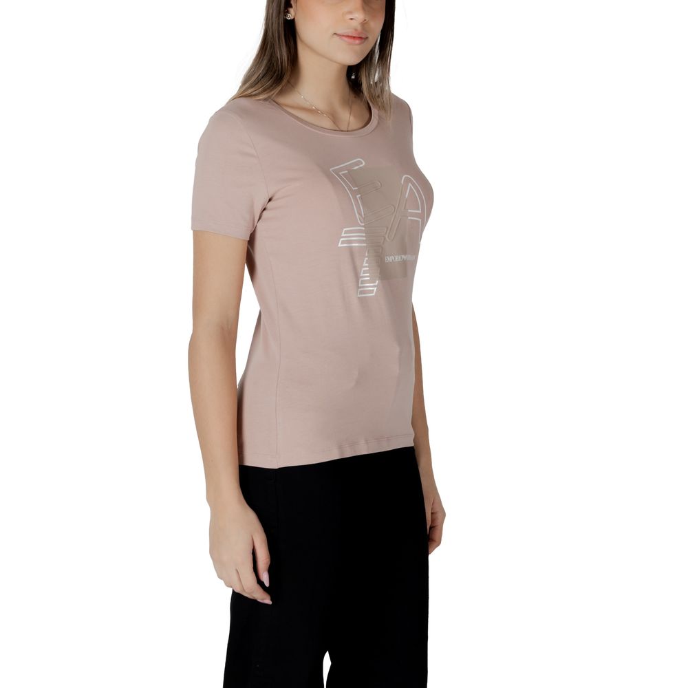 Camiseta de algodón rosa
