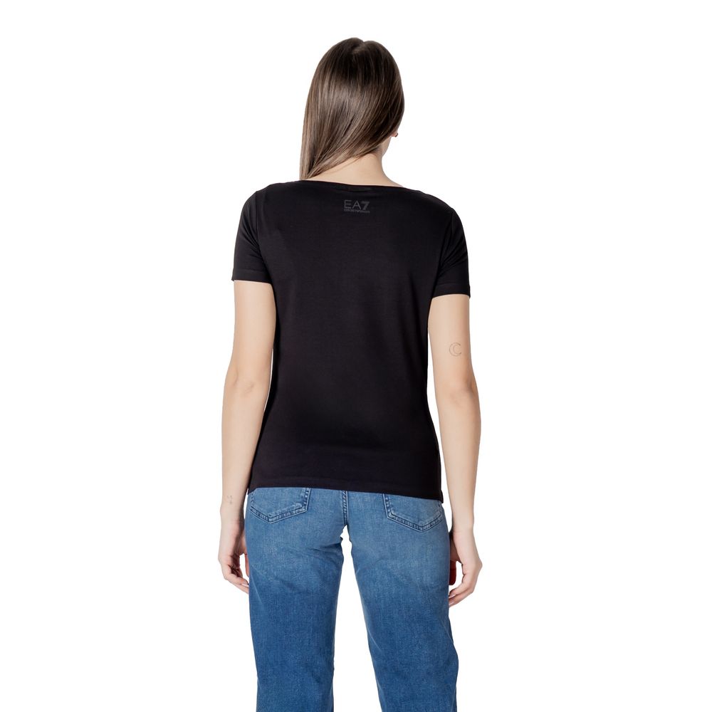 Camiseta negra de algodón