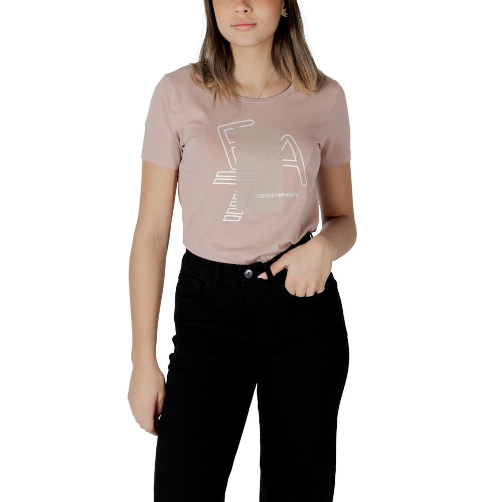 Camiseta de algodón rosa