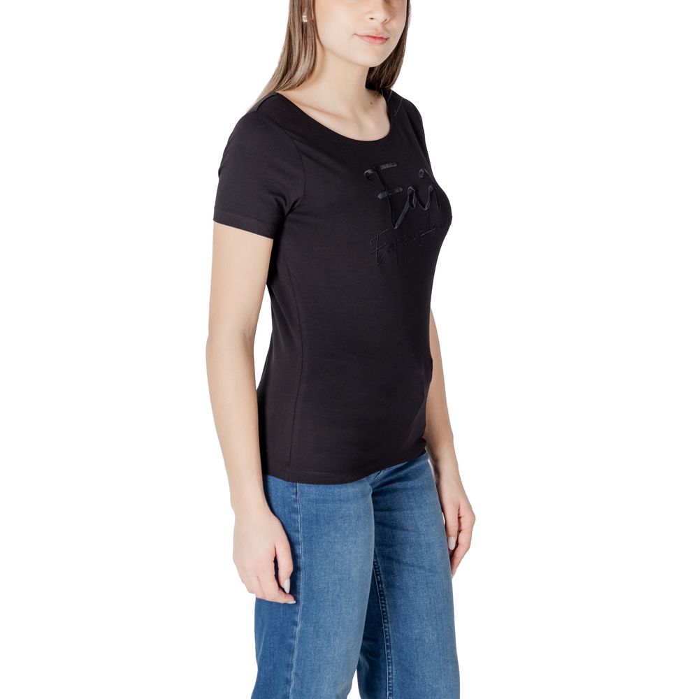 Camiseta negra de algodón