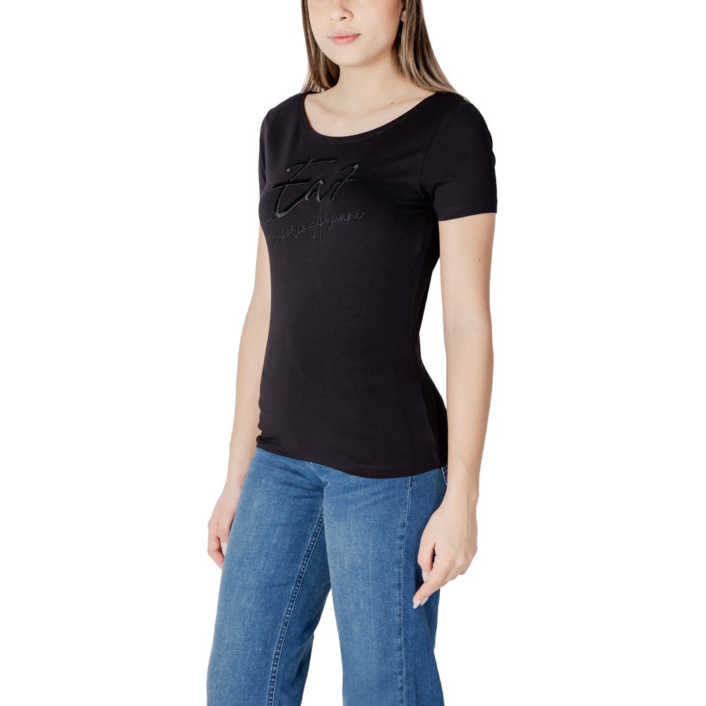 Camiseta negra de algodón